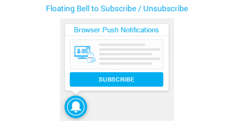 Floating Bell to Subscribe / Unsubscribe Push Notifications 