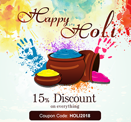 Avail 15% Holi Discount on Everything and Extended Weekend Schedule