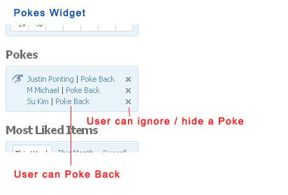 Pokes Widget