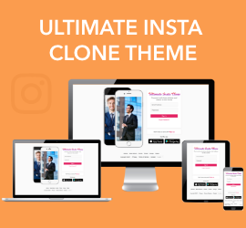 New Release - Ultimate Insta Clone Theme: Give Insta Look & Feel to Website!