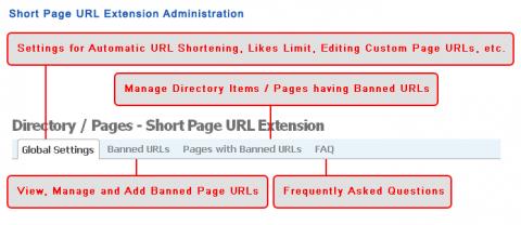 Short Page URL Extension Administration