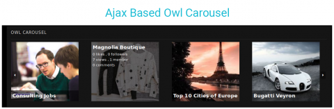Ajax Based Owl Carousel