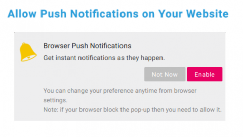 Allow Push Notifications on Your Website