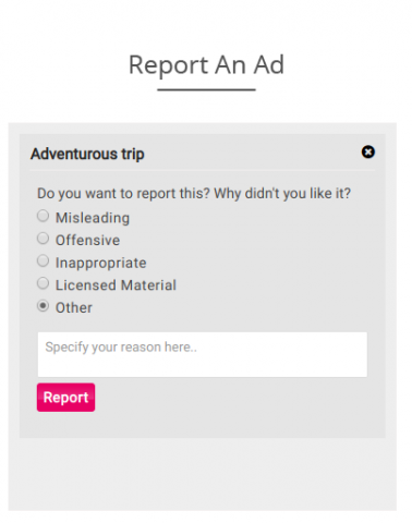 Report An Ad