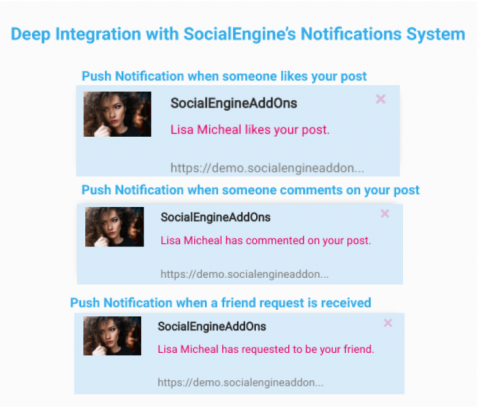Deep Integration with SocialEngine’s Notifications System